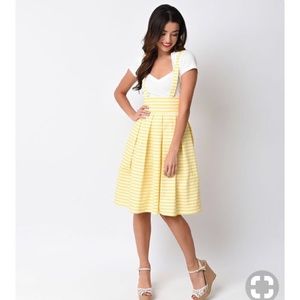 Unique Vintage Jitterbug Suspender Skirt